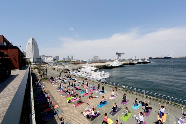 横浜でヨガイベント！秋らしい気持ちいい空まで手を伸ばそう！